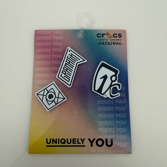 CROCS Other - CROCS Black & White Jibbitz Charm Trio